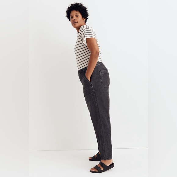 Madewell Sz L Pull-On Relaxed Baggy Jean in Chelford Wash - Picture 5 of 16